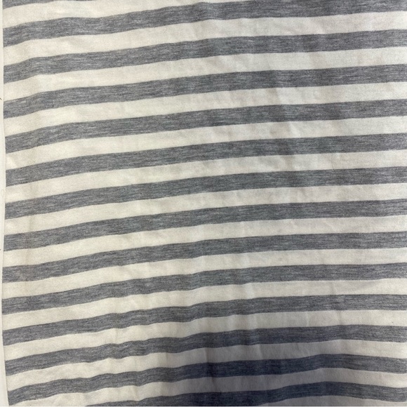 Lacoste Blue On Top White & Grey Striped Long Sleeve Viscose/Rayon Dress NWOT 8 - Picture 7 of 14